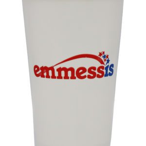 Hvít shakeglös mið 550 ml. (16 oz) - 50 stk.