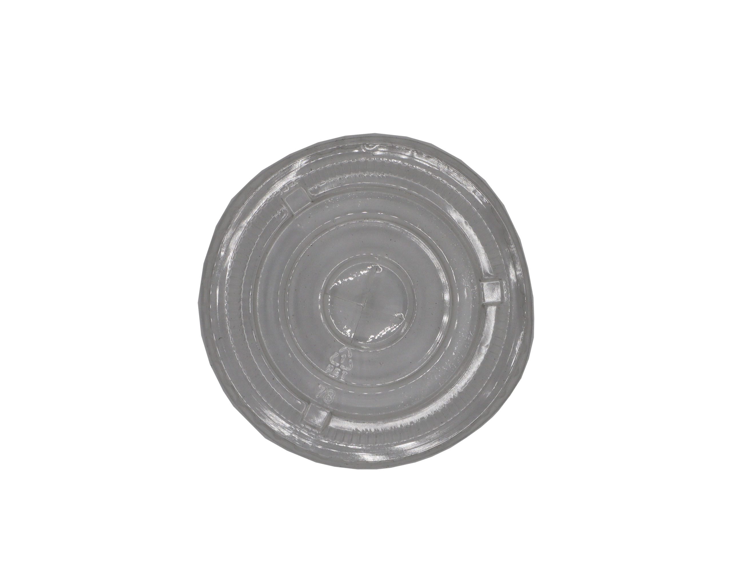 Plastlok f. lítil glös (9 oz). 100 stk.