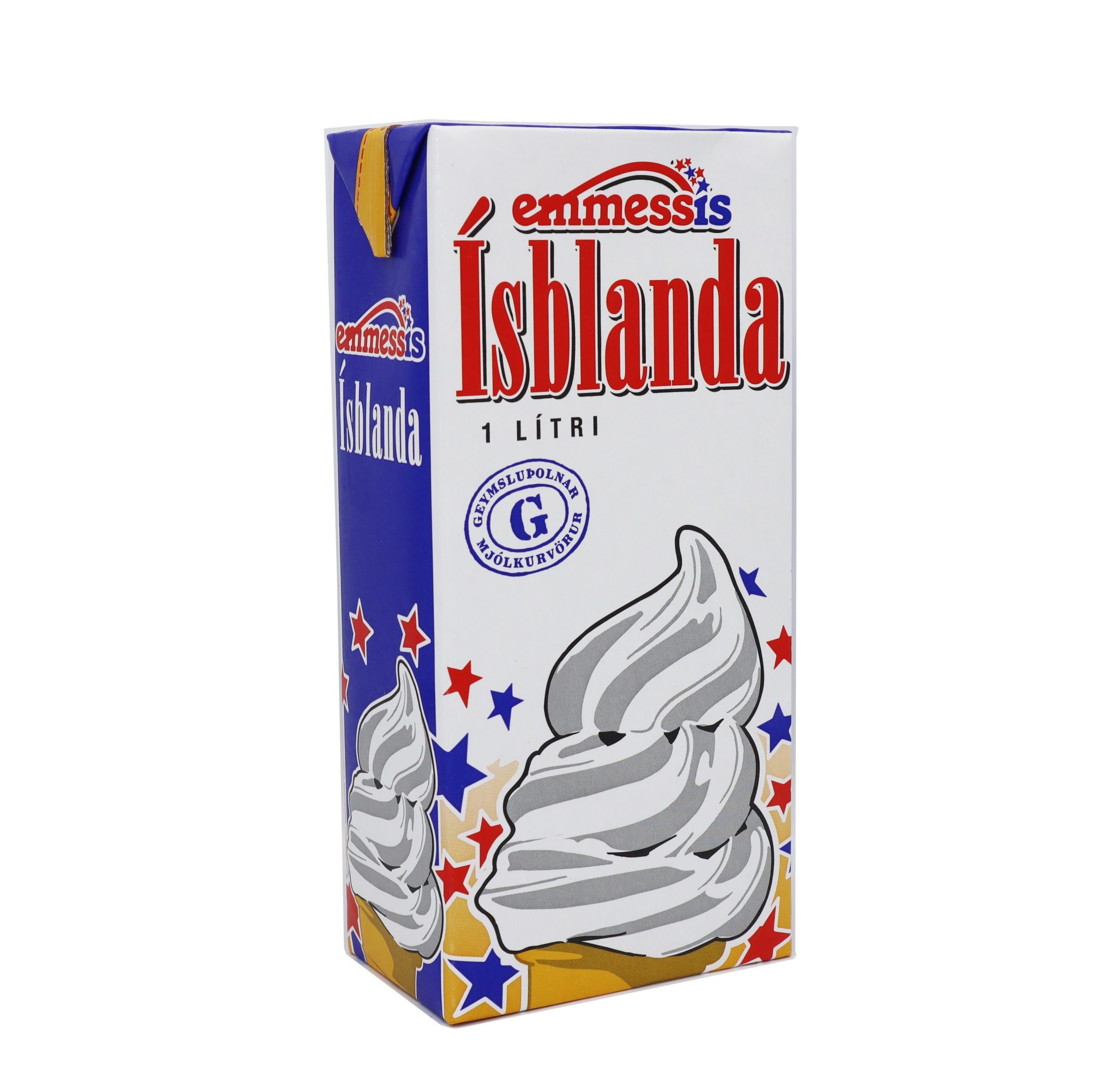 G-ísblanda vanillu 1 ltr. – 12 stk