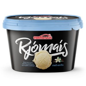 Rjómaís vanilla 1,3 ltr 4 ein í pk.