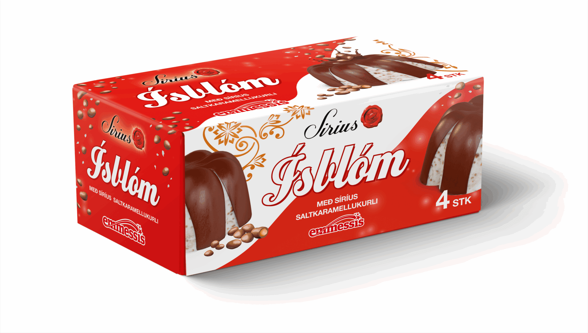 Ísblóm Siríus Karamellukurl - 4 ein í pk.